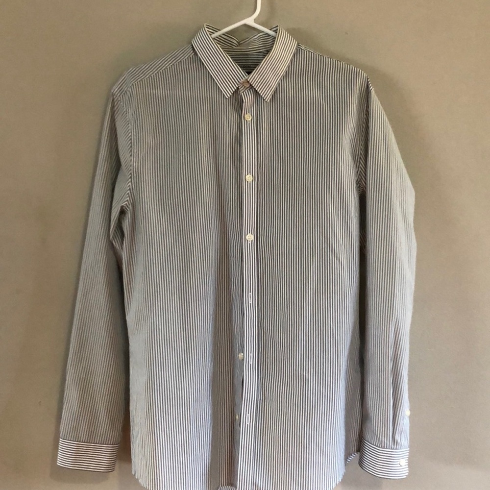Pinstriped dress shirt